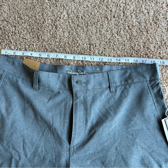 NWT PANAMA JACK Performance Shorts 10" Stretch Quick Dry Golf Gray New 38 Hybrid - Picture 6 of 9
